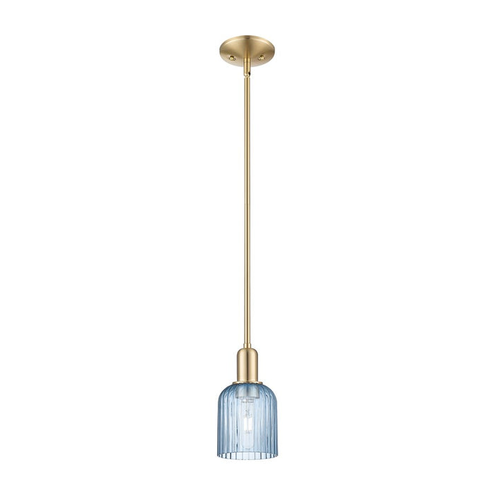 Innovations Bridal Veil 1Lt 5" Stem Mini Pendant, CBZ/Blue - 716-1S-CB-G559-5BL