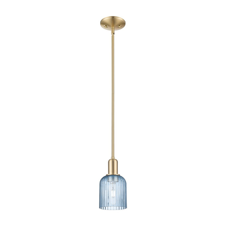 Innovations Bridal Veil 1Lt 5" Stem Mini Pendant, CBZ/Blue - 716-1S-CB-G559-5BL