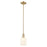 Innovations Bridal Veil 5" Stem Mini Pendant, Bronze/White - 716-1S-CB-G559-5GWH