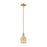 Innovations Bridal Veil 1Lt 5" Stem Mini Pendant, CBZ/MC - 716-1S-CB-G559-5ME
