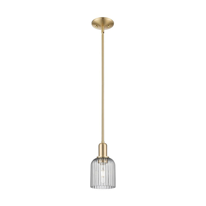 Innovations Bridal Veil 1Lt 5" Stem Mini Pendant, CBZ/Smoke - 716-1S-CB-G559-5SM
