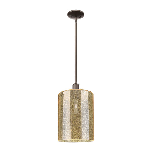 Innovations Cobbleskill 9in 1-Light Mini Pendant | Industrial Oil Rubbed Bronze Steel and Mercury Glass | Kitchen Island & Dining | Model 716-1S-OB-G116-L