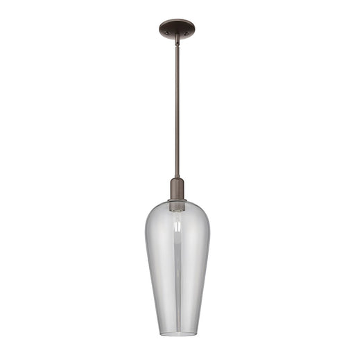 Innovations Chelsea 1Lt 8" Stem Mini Pendant, OB/Smoke - 716-1S-OB-G456-8SM