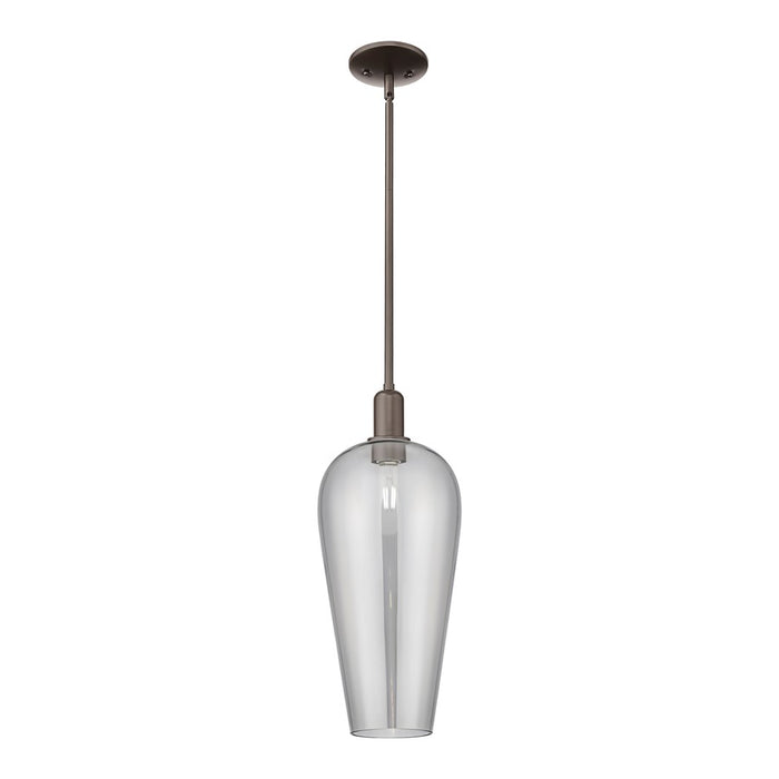 Innovations Chelsea 1Lt 8" Stem Mini Pendant, OB/Smoke - 716-1S-OB-G456-8SM