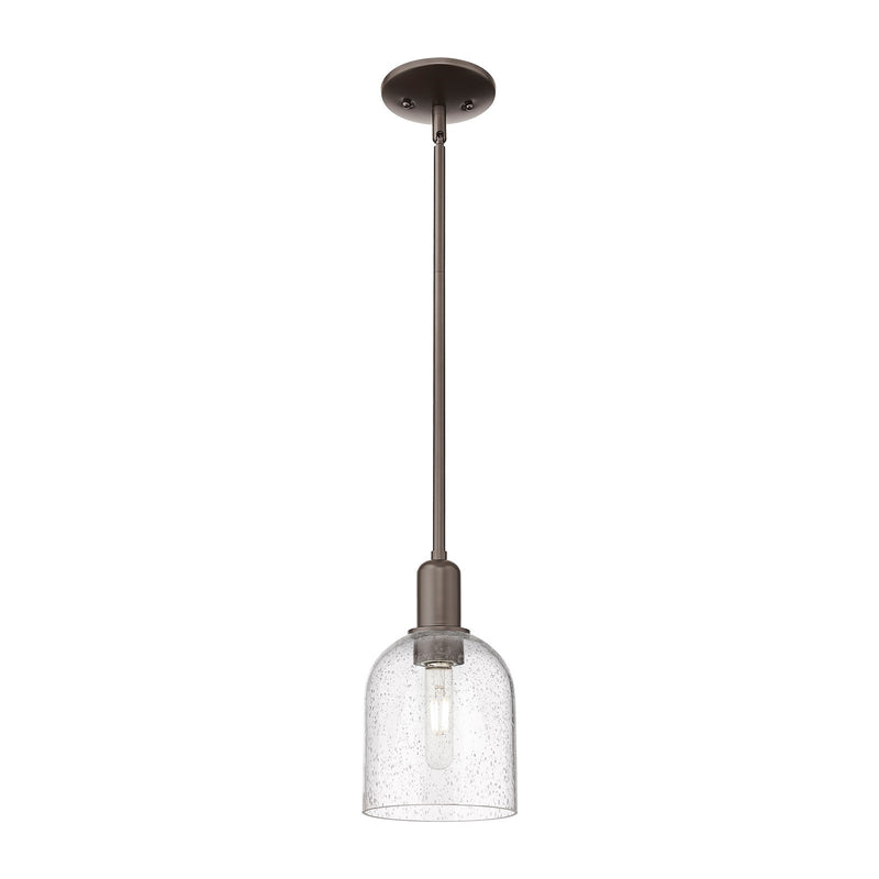 Innovations Bella 6in 1-Light Mini Pendant | Industrial Oil Rubbed Bronze Steel and Seedy Glass | Kitchen Island & Dining Room | Model 716-1S-OB-G558-6SDY
