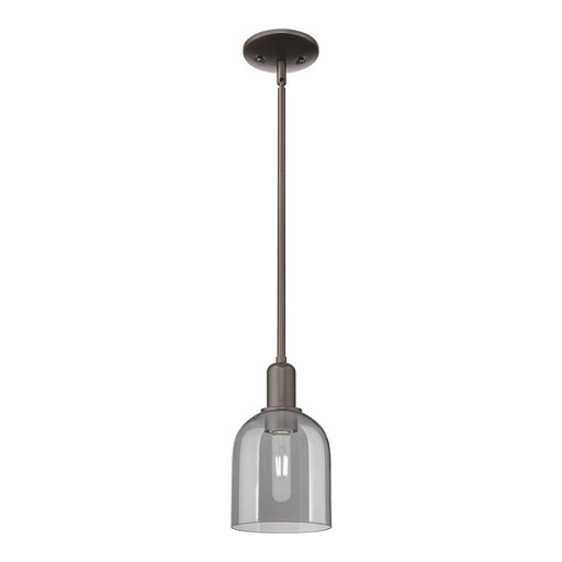 Innovations Bella 6in 1-Light Mini Pendant | Industrial Oil Rubbed Bronze and Light Smoke Glass | Kitchen Island & Dining Room | Model 716-1S-OB-G558-6SM