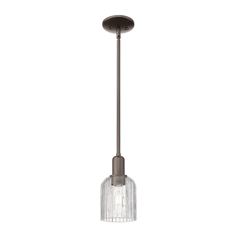 Innovations Bridal Veil 1Lt 5" Stem Mini Pendant, OB/Clear - 716-1S-OB-G559-5CL