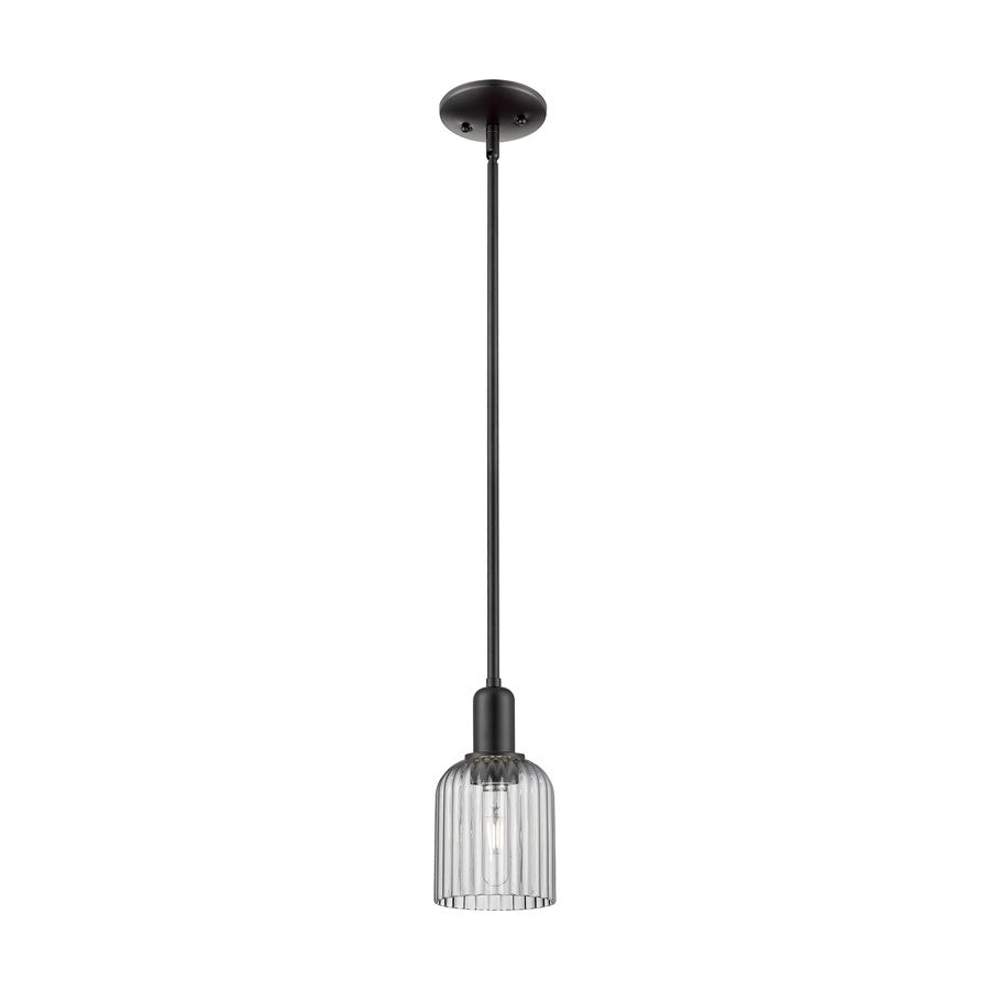 Innovations Bridal Veil 1Lt 5" Stem Mini Pendant, OB/Smoke - 716-1S-OB-G559-5SM