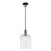 Innovations Bridal Veil 1Lt 8" Stem Mini Pendant, OB/Clear - 716-1S-OB-G559-8CL