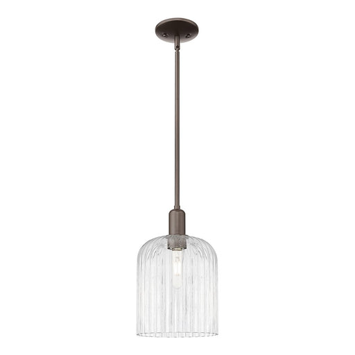 Innovations Bridal Veil 1Lt 8" Stem Mini Pendant, OB/Clear - 716-1S-OB-G559-8CL