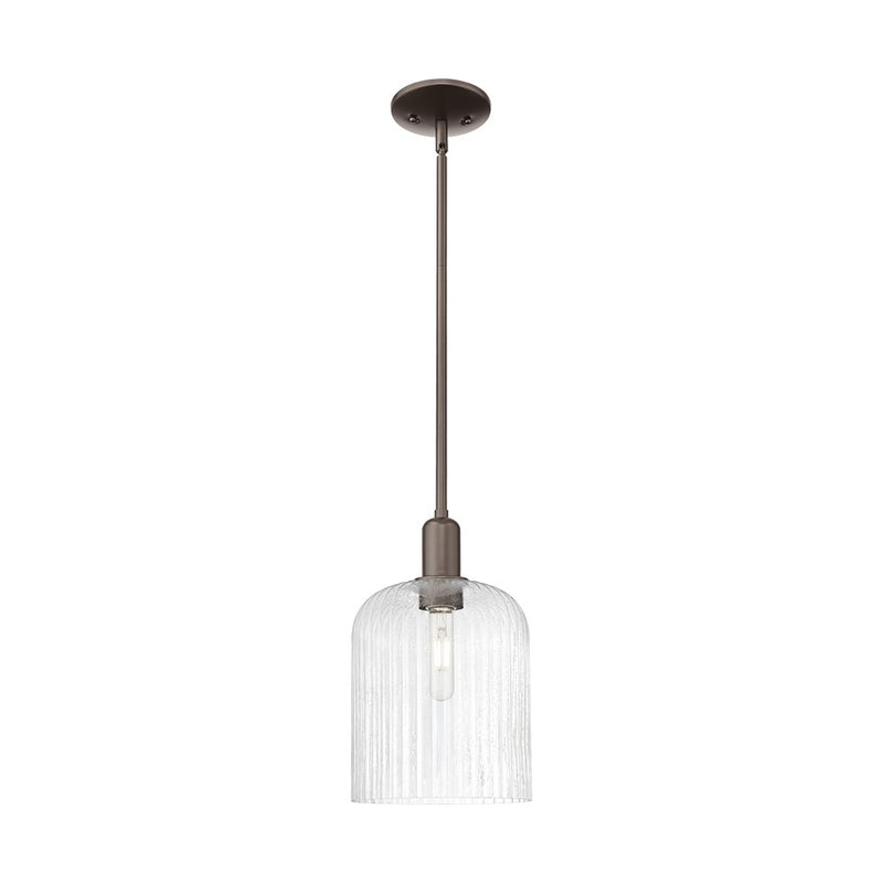 Innovations Bridal Veil 1Lt 8" Stem Mini Pendant, OB/Seed - 716-1S-OB-G559-8SDY