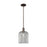Innovations Bridal Veil 1Lt 8" Stem Mini Pendant, OB/Smoke - 716-1S-OB-G559-8SM