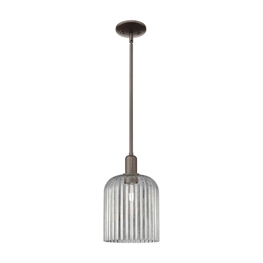 Innovations Bridal Veil 1Lt 8" Stem Mini Pendant, OB/Smoke - 716-1S-OB-G559-8SM