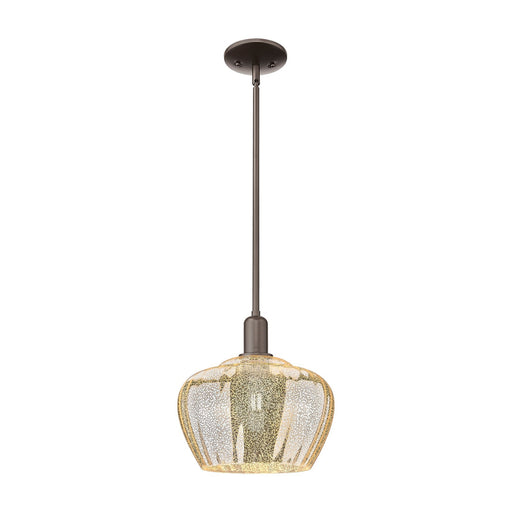 Innovations Fenton 11in 1-Light Mini Pendant | Industrial Oil Rubbed Bronze and Mercury Glass | Kitchen Island & Dining Room | 11 | Model 716-1S-OB-G96-L