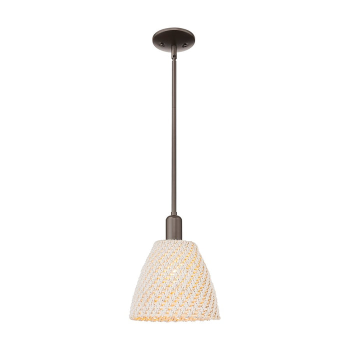 Innovations NB Dome 1Lt 9" Stem Mini Pendant, OB/NF - 716-1S-OB-NBD-9-NAT