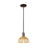 Innovations NB Dome 1Lt 8" Stem Mini Pendant/OB/NF - 716-1S-OB-NBD2-75-NAT
