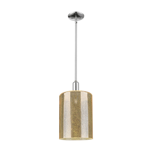 Innovations Cobbleskill 9in 1-Light Mini Pendant | Industrial Polished Chrome Steel and Mercury Glass | Kitchen Island & Dining | Model 716-1S-PC-G116-L