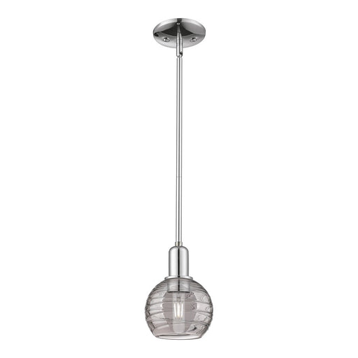Innovations ADS 1Lt 6" Stem Mini Pendant, CH/SM - 716-1S-PC-G1213-6SM
