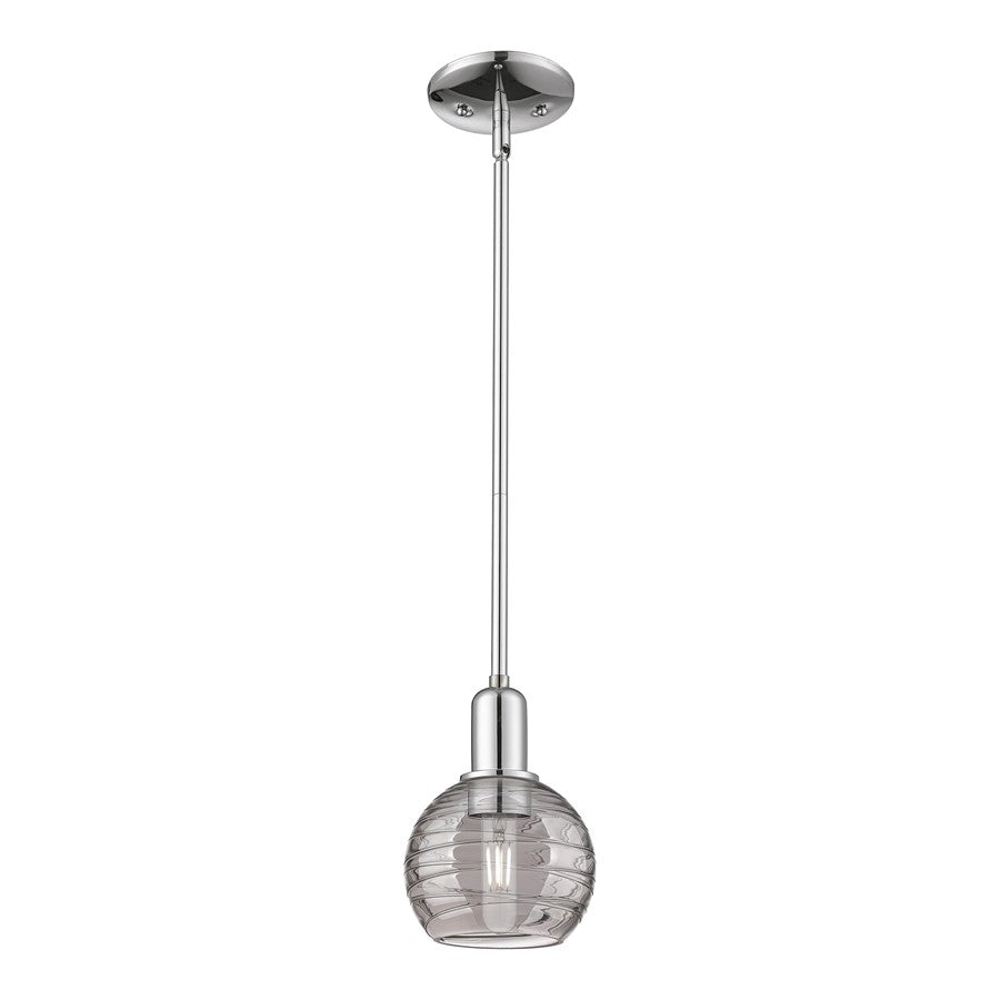Innovations ADS 1Lt 6" Stem Mini Pendant, CH/SM - 716-1S-PC-G1213-6SM