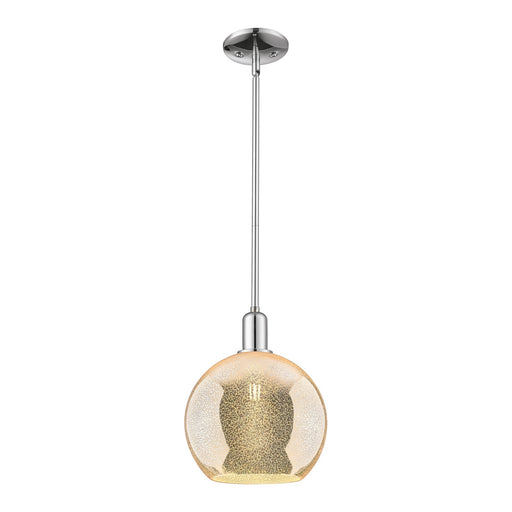 Innovations Athens 10in 1-Light Mini Pendant | Industrial Polished Chrome and Mercury Glass | Kitchen Island & Dining Room | 10 | Model 716-1S-PC-G128-10