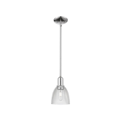 Innovations Castile 6in 1-Light Mini Pendant | Industrial Polished Chrome Steel and Clear Glass | Kitchen Island & Dining Room | 6 | Model 716-1S-PC-G382