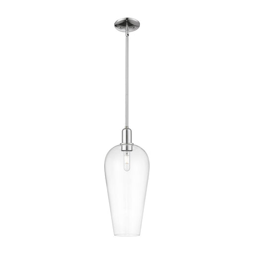 Innovations Chelsea 1Lt 8" Stem Mini Pendant, Chrome/Clear - 716-1S-PC-G456-8CL