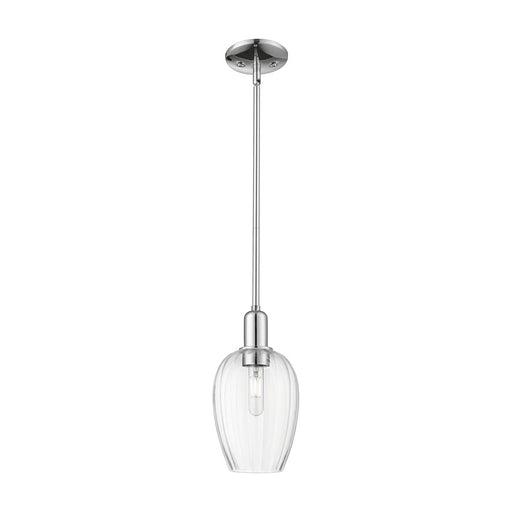 Innovations Preston 1Lt 6" Flute Stem Mini Pendant, CH/CL - 716-1S-PC-G457-6CL