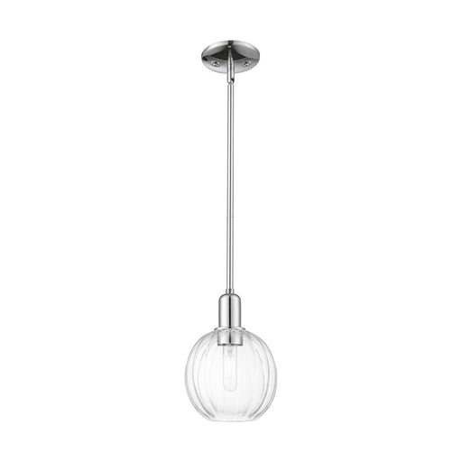 Innovations Preston 1Lt 7" Globe Stem Mini Pendant, CH/CL - 716-1S-PC-G458-7CL