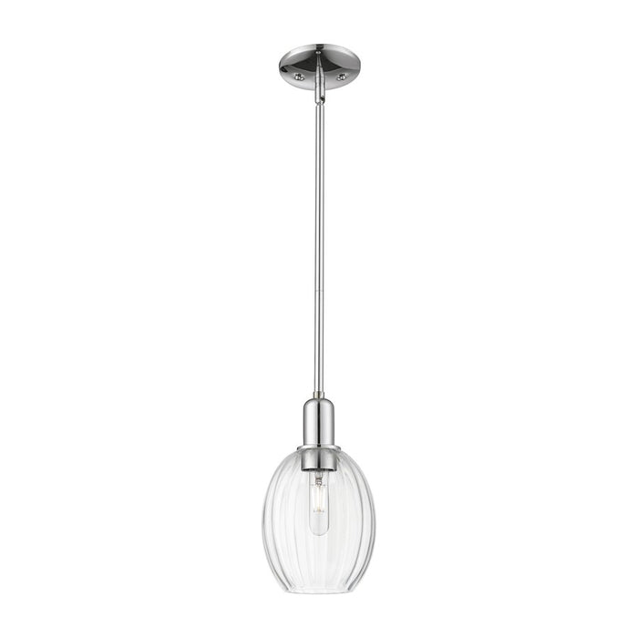 Innovations Preston 1Lt 6" Bell Stem Mini Pendant, CH/CL - 716-1S-PC-G459-6CL