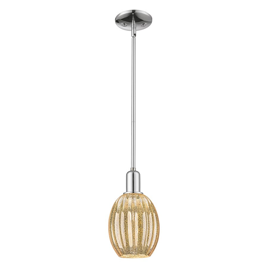 Innovations Preston 1Lt 6" Bell Stem Mini Pendant, CH/MC - 716-1S-PC-G459-6ME