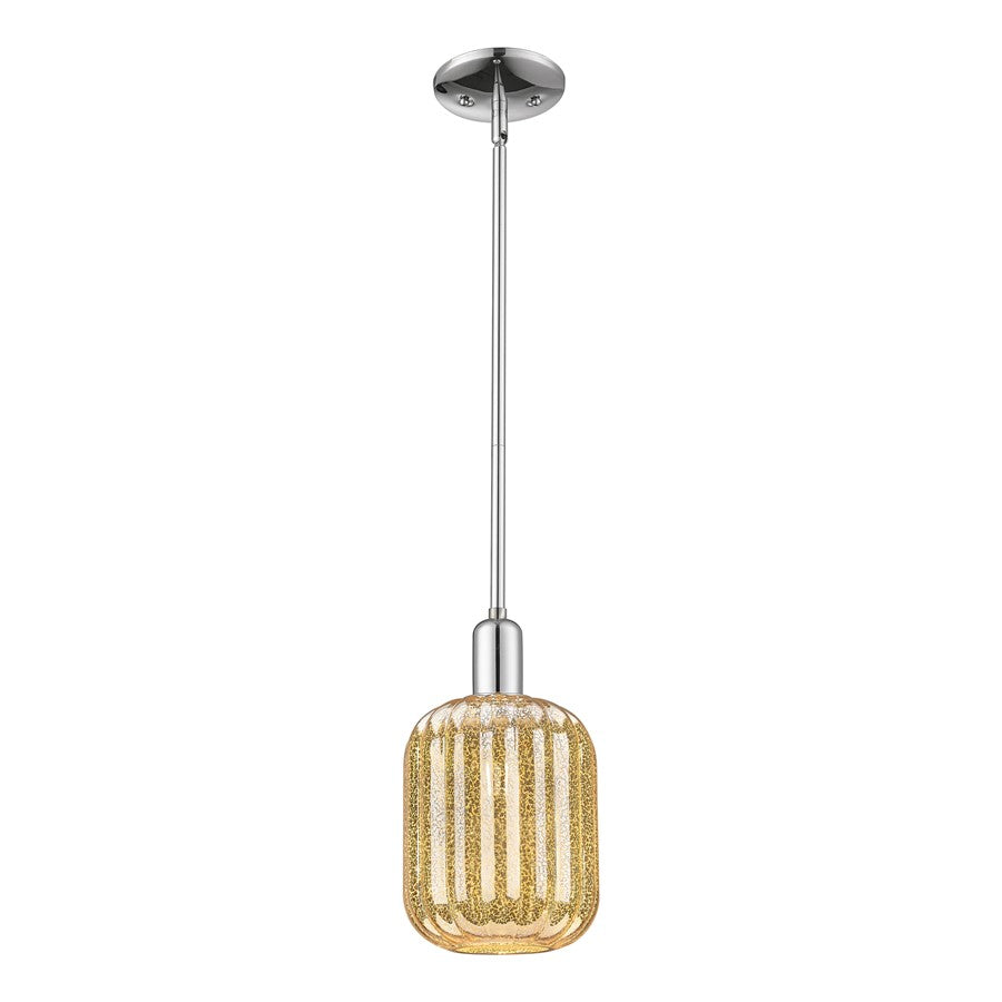 Innovations Preston 1Lt 7" Jar Stem Mini Pendant, Chrome/MC - 716-1S-PC-G460-7ME