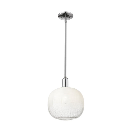 Innovations Brookhaven Sphere 10.5in 1-Light Mini Pendant | Industrial Polished Chrome and Opal Glass | Kitchen Island & | Model 716-1S-PC-G481-10OP