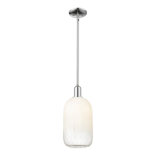 Innovations Brookhaven Cloche 7in 1-Light Mini Pendant | Industrial Polished Chrome and Opal Glass | Kitchen Island & Dining | Model 716-1S-PC-G482-7OP