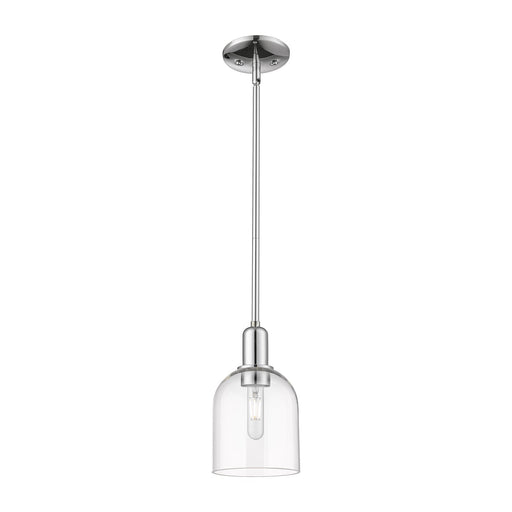 Innovations Bella 6in 1-Light Mini Pendant | Industrial Polished Chrome Steel and Clear Glass | Kitchen Island & Dining Room | Model 716-1S-PC-G558-6CL