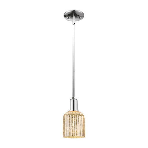 Innovations Bridal Veil 1Lt 5" Stem Mini Pendant, Chrome/MC - 716-1S-PC-G559-5ME