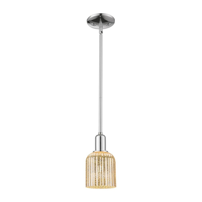Innovations Bridal Veil 1Lt 5" Stem Mini Pendant, Chrome/MC - 716-1S-PC-G559-5ME