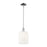 Innovations Bridal Veil 1Lt 8" Stem Mini Pendant, CH/GW - 716-1S-PC-G559-8GWH