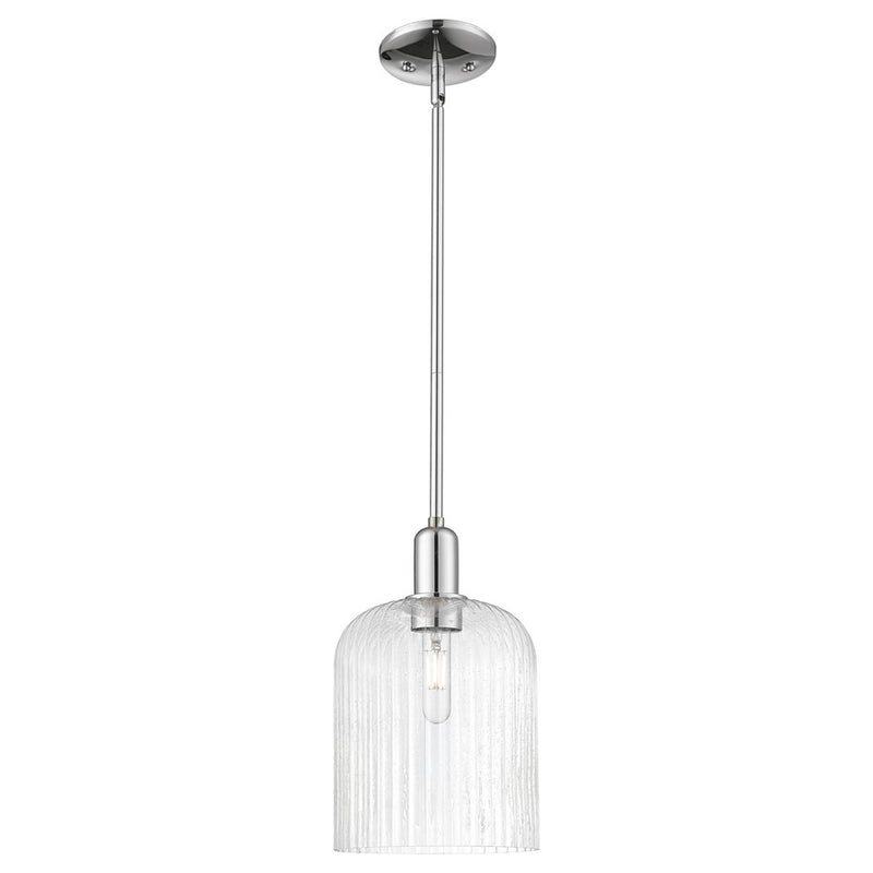 Innovations Bridal Veil 1Lt 8" Stem Mini Pendant, CH/SD - 716-1S-PC-G559-8SDY