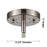Innovations NB Dome 1Lt 8" Stem Mini Pendant, Chrome/Nat