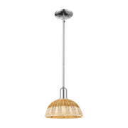 Innovations NB Dome 1Lt 9" Stem Mini Pendant/CH/NF - 716-1S-PC-NBD2-9-NAT