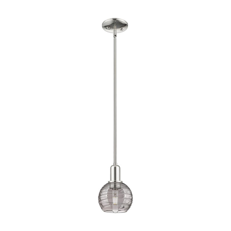 Innovations Athens DS 1Lt 6" Stem Mini Pendant, PN/SDS - 716-1S-PN-G1213-6SM