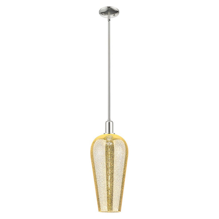 Innovations Chelsea 8" Stem Mini Pendant, PN/Merc - 716-1S-PN-G456-8ME