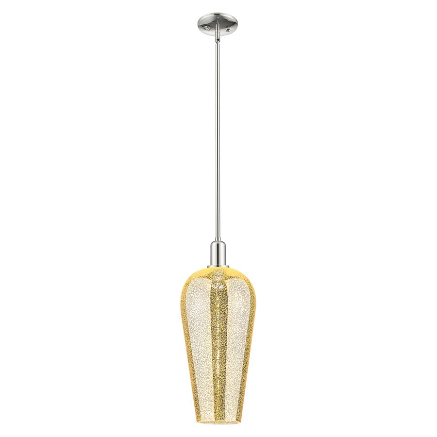 Innovations Chelsea 8" Stem Mini Pendant, PN/Merc - 716-1S-PN-G456-8ME