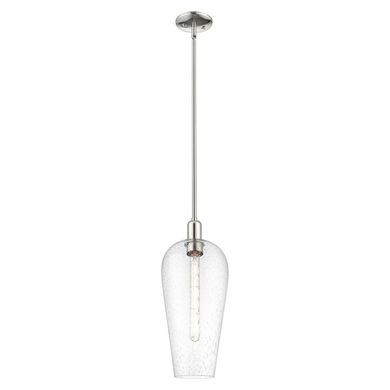 Innovations Chelsea 8" Stem Mini Pendant, PN/Seedy - 716-1S-PN-G456-8SDY