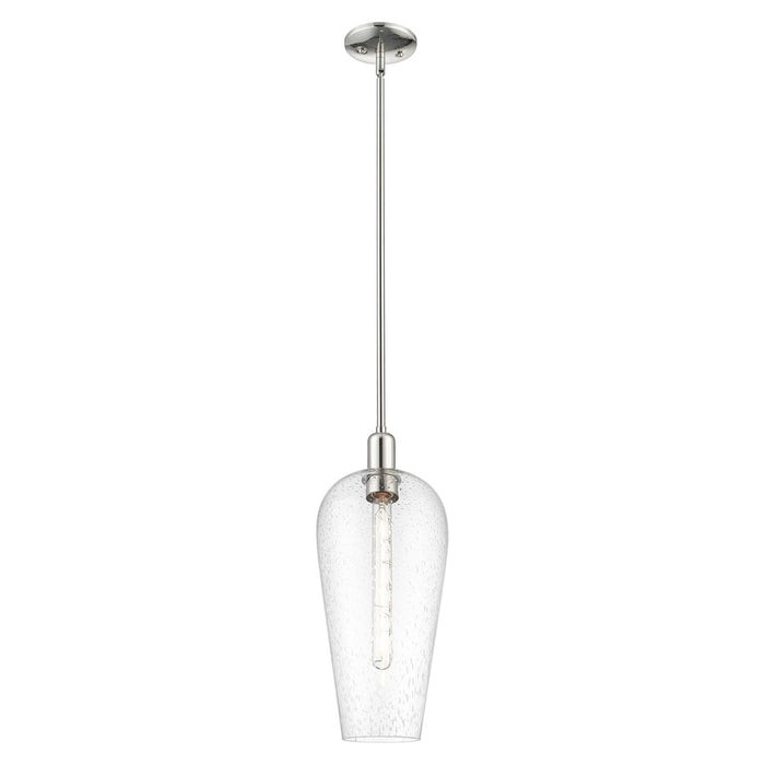 Innovations Chelsea 8" Stem Mini Pendant, PN/Seedy - 716-1S-PN-G456-8SDY