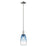 Innovations Brookhaven Almond 6" Stem Mini Pendant, PN/Blue - 716-1S-PN-G480-6SB