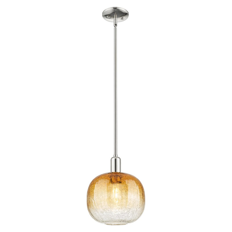 Innovations Brookhaven Sphere 10" Stem Mini Pendant, PN/AM - 716-1S-PN-G481-10AM