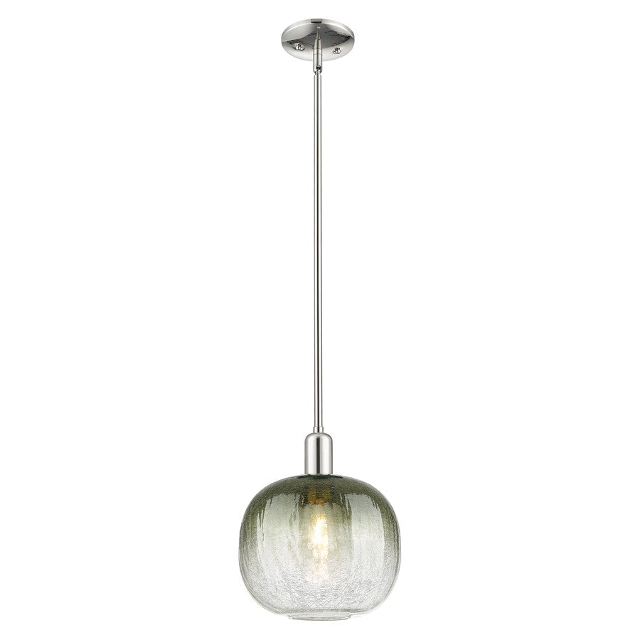Innovations Brookhaven Sphere 10" Stem Mini Pendant, PN/ST - 716-1S-PN-G481-10SL