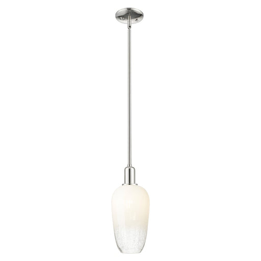 Innovations Brookhaven Flute 7" Stem Mini Pendant, PN/Opal - 716-1S-PN-G484-7OP