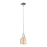 Innovations Bridal Veil 1Lt 5" Stem Mini Pendant, PN/MC - 716-1S-PN-G559-5ME